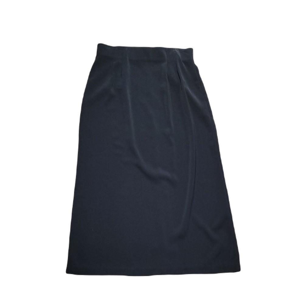 Bridgetown Collection Classy Long Skirt ~ Sz 12 ~ Black ~ Zips in back